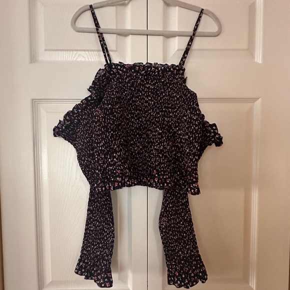 Polo Ralph Lauren Kezia Smocked Off The Shoulder Floral Top - Picture 5 of 11